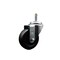 Service Caster 3.5 Soft Rubber Wheel Swivel 7/16'' Grip Ring Stem Caster SCC-GR20S3514-SRS-716138 - alternate 1